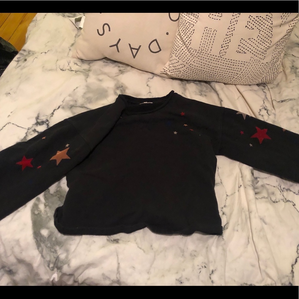 Madewell cropped sweatshirt with stars